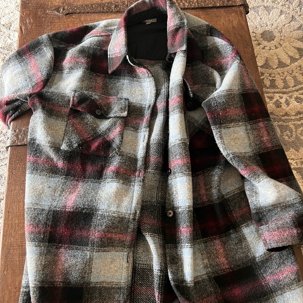 Mexx Plaid Button-Up Jacket